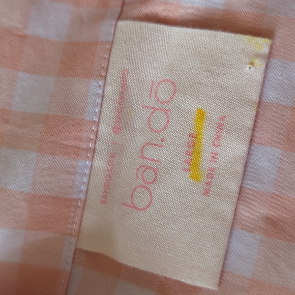 Ban.do Peachy Pink Gingham Tank Top - Picture 5 of 6